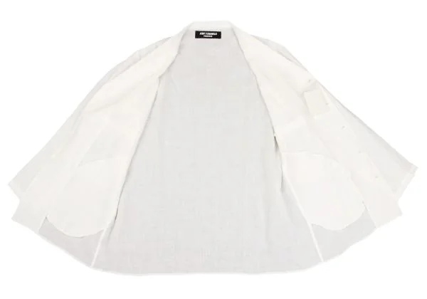 Yohji Yamamoto POUR HOMME Linen Front Switching Long Jacket K-149672_014