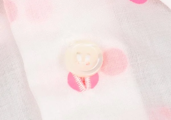 tricot COMME des GARCONS Poly Dot Print Short Sleeve Sheer Shirt K-149696_005