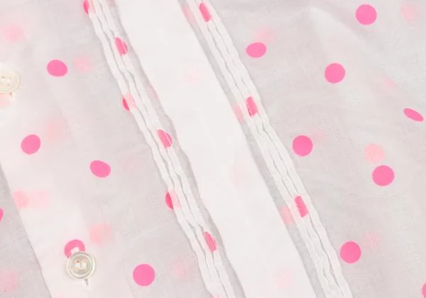 tricot COMME des GARCONS Poly Dot Print Short Sleeve Sheer Shirt K-149696_008