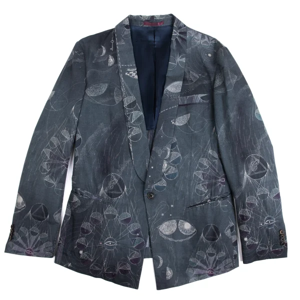 Paul Smith Cotton Astronomical Print Jacket Navy XL K-149699_001