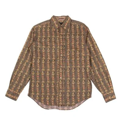 Paul Smith COLLECTION Floral Stripe Printed Long Sleeve Shirt