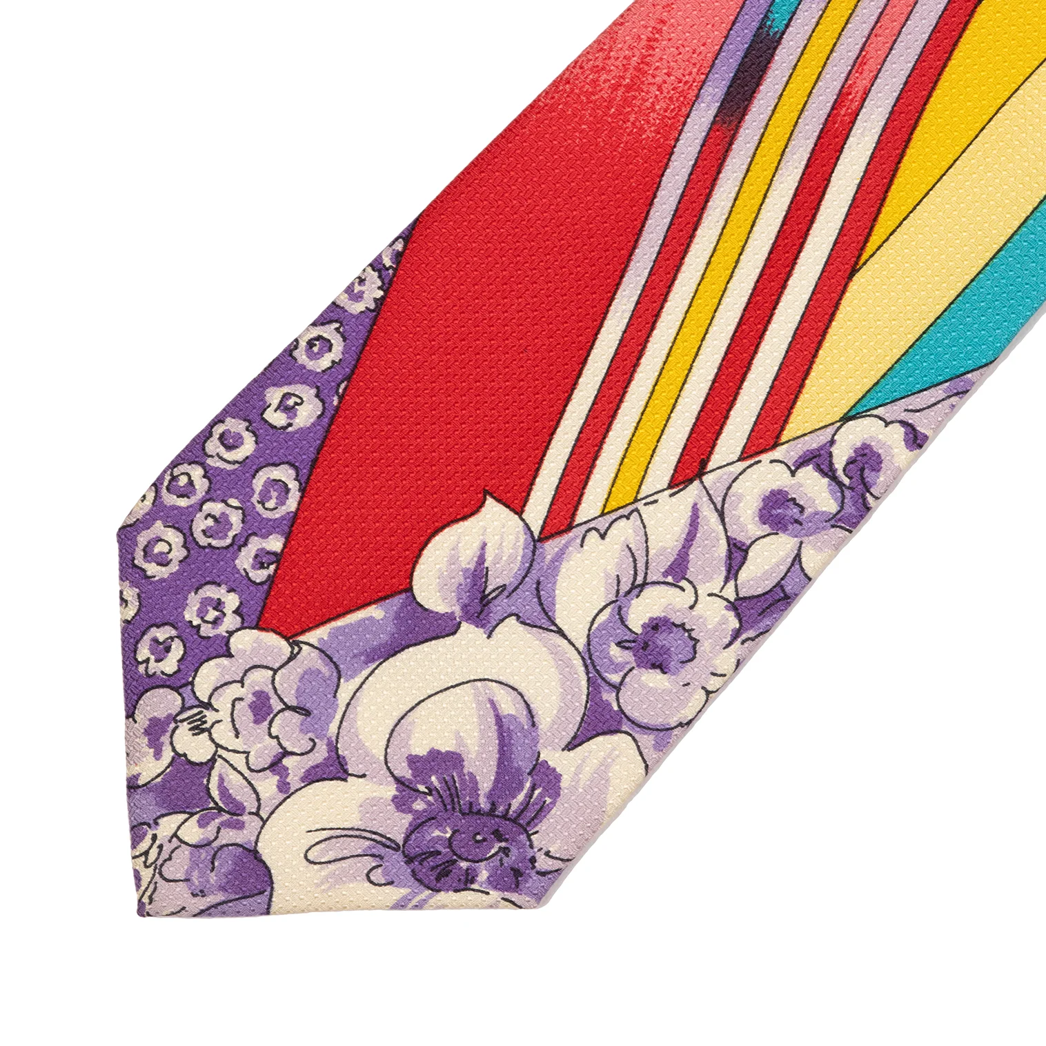 GIANNI VERSACE ネクタイ　ピンク　ネイビー　花　小物　スカーフ GIANNI VERSACE ネクタイ ピンク ネイビー 花 小物 スカーフ
