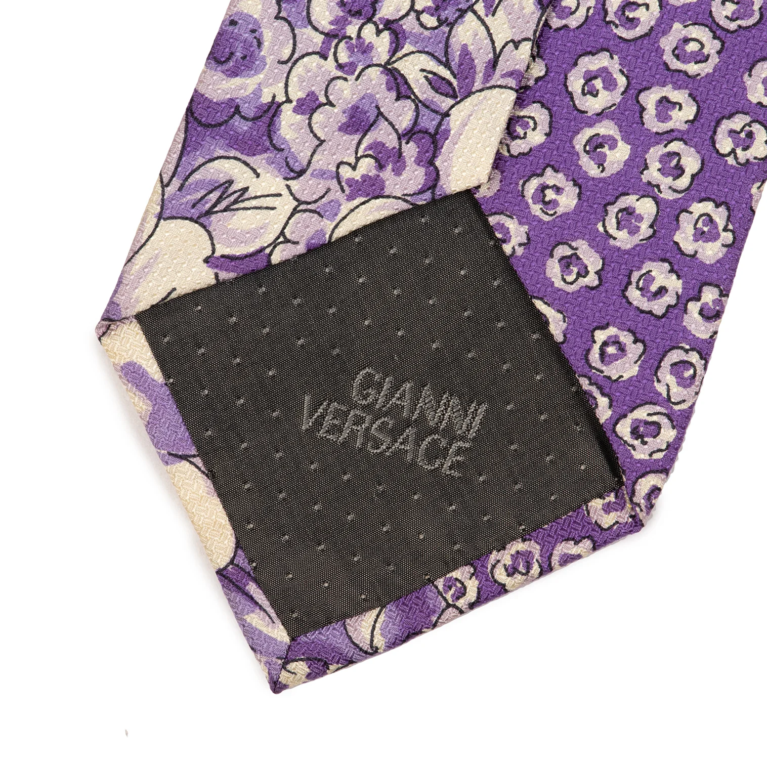 GIANNI VERSACE　ヴェルサーチ　ネクタイ　メデューサ　紫　シルク Gianni Versace - 【中古】 GIANNI VERSACE ジャンニ