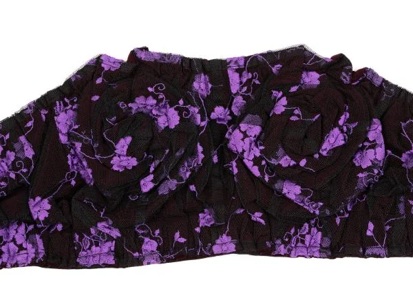 COMME des GARCONS Floral Embroidery Tulle Corset K-149711_003