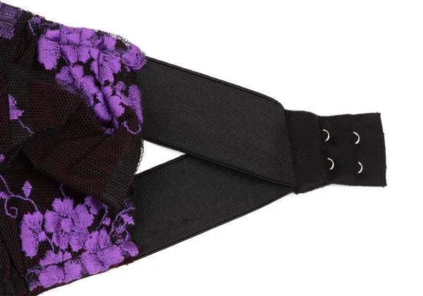 COMME des GARCONS Floral Embroidery Tulle Corset K-149711_005