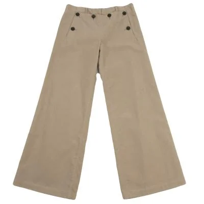 ALFASPIN Front Flap Brushed Flare Pants