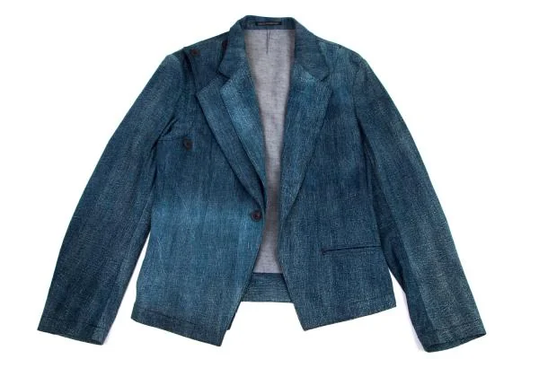 ヨウジヤマモト プールオムYohji Yamamoto POUR HOMME 半身レイヤード8ozデニムジャケット インディゴ2 K-149784_005