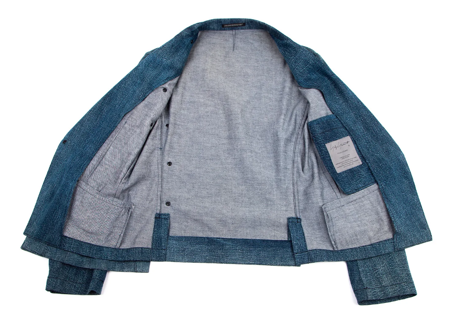 レア Yohji Yamamoto 02aw レイヤードデニムジャケット