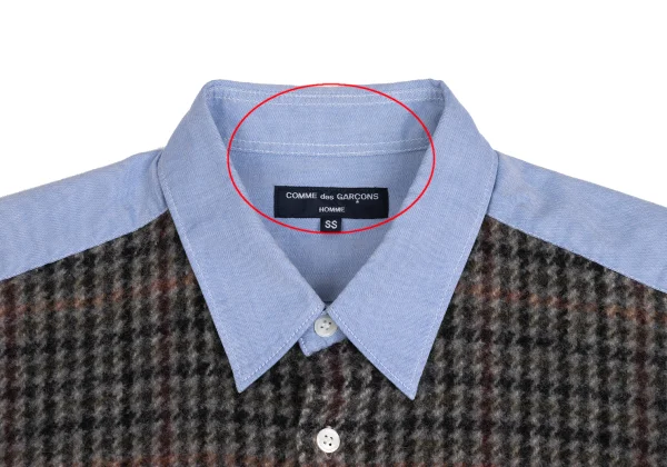 COMME des GARCONS HOMME Fulling Front Switching Shirt K-149827_003