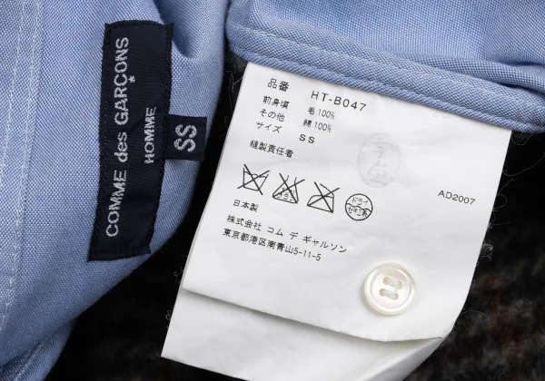 COMME des GARCONS HOMME Fulling Front Switching Shirt K-149827_017