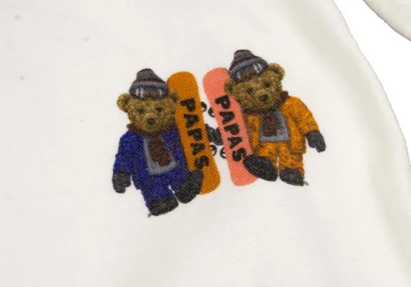 Mademoiselle NON NON Snow Bear Print Cotton Flannel Shirt K-149857_007