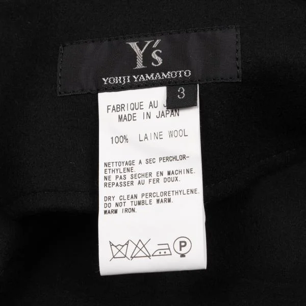 Y's Wool Tuck A-line Skirt K-149874_013