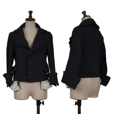 COMME des GARCONS Poly Cut-off Sleeve Double Jacket
