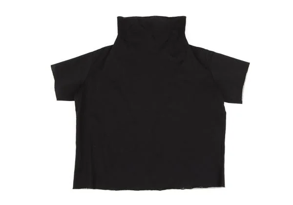 Y's Cut-off Design Double Face Hight-neck T shirt K-149998_002