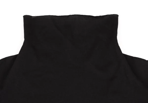 Y's Cut-off Design Double Face Hight-neck T shirt K-149998_003
