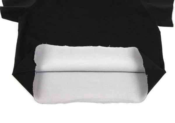 Y's Cut-off Design Double Face Hight-neck T shirt K-149998_007