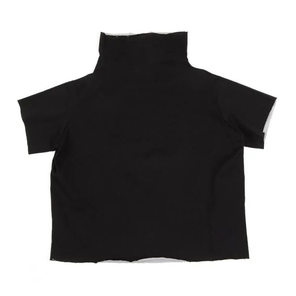 Y's Cut-off Design Double Face Hight-neck T shirt K-149998_008