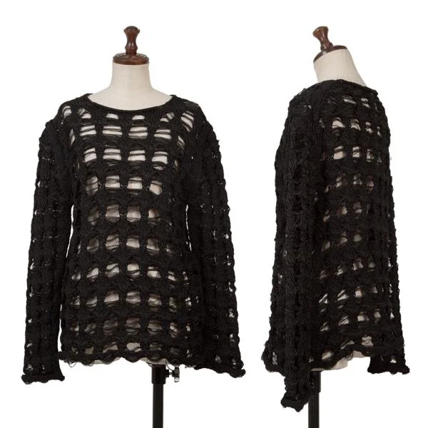 COMME des GARCONS Sheer Low Gauge Knit Sweater Black M K-150015_001