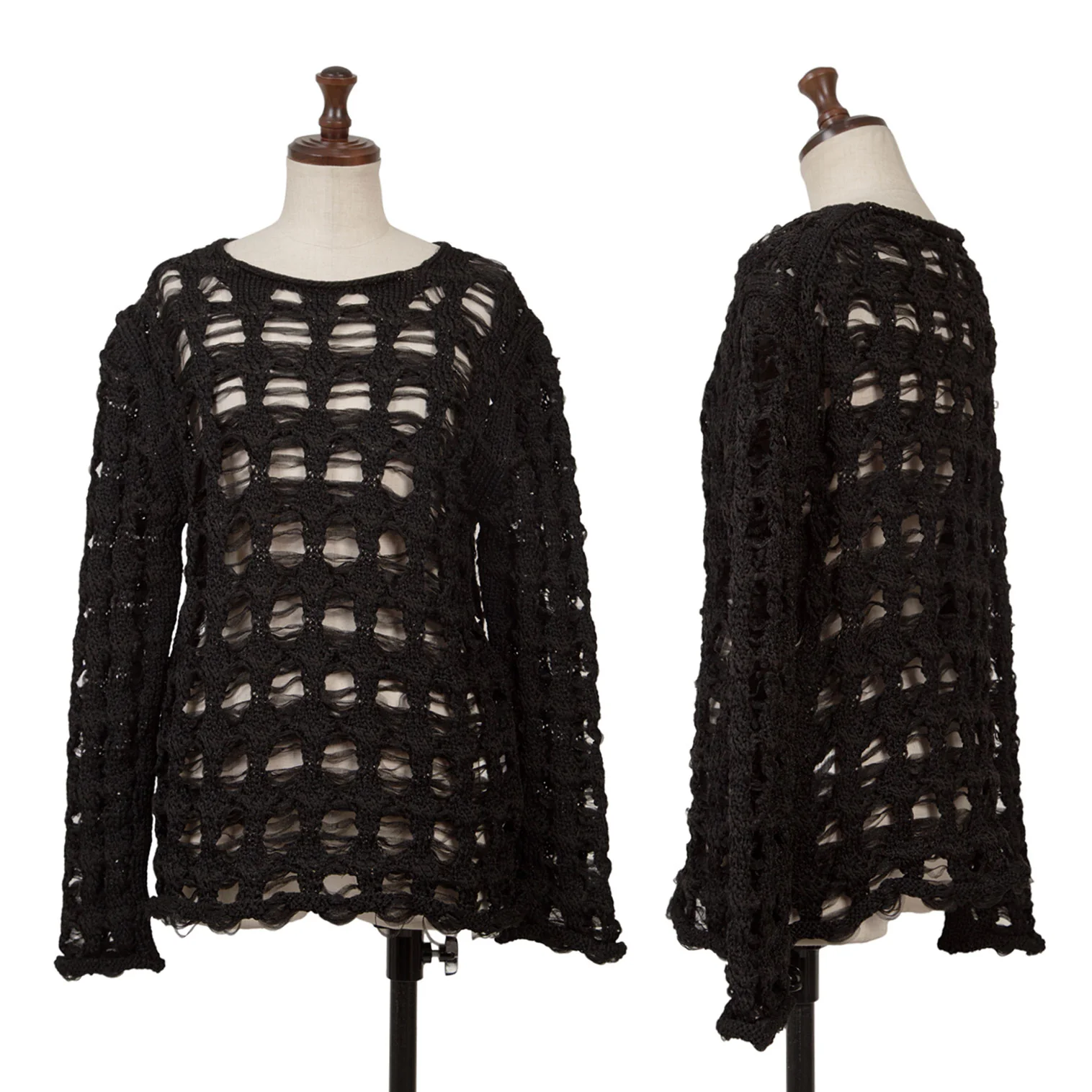 コムデギャルソンCOMME des GARCONS シアーローゲージニットセーター 黒M 【レディース】 コムデギャルソンCOMME des GARCONS シアーローゲージニット