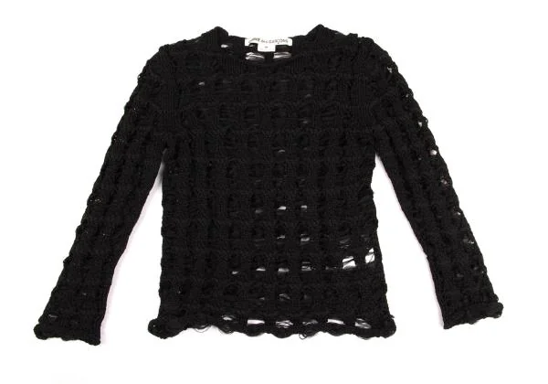 コムデギャルソンCOMME des GARCONS シアーローゲージニットセーター 黒M 【レディース】 コムデギャルソンCOMME des GARCONS シアーローゲージニット