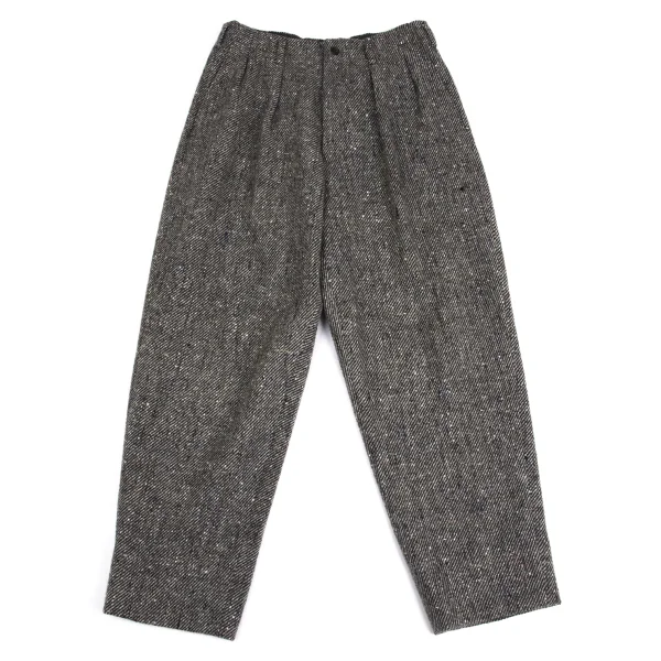 Y's for men Tweed Tuck Pants Grey S K-150034_001