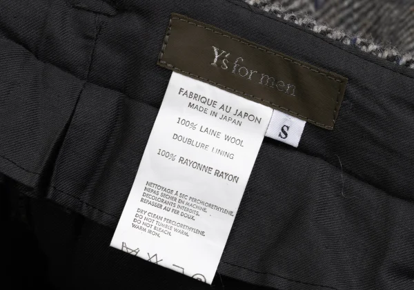 Y's for men Tweed Tuck Pants K-150034_013