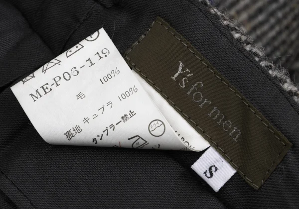 Y's for men Tweed Tuck Pants K-150034_014