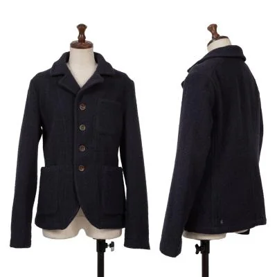 45rpm 45R Wool Leather Button Jacket