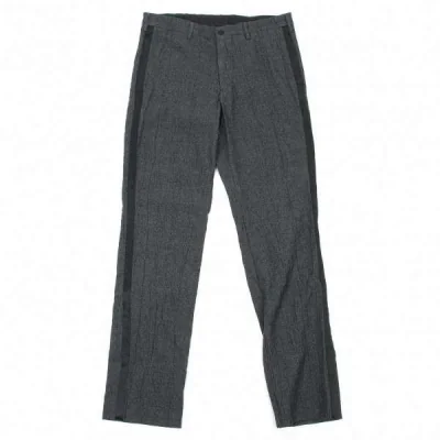 【SALE】ワイズフォーメンY's for men シルク側章ワッシャー加工ウールパンツ