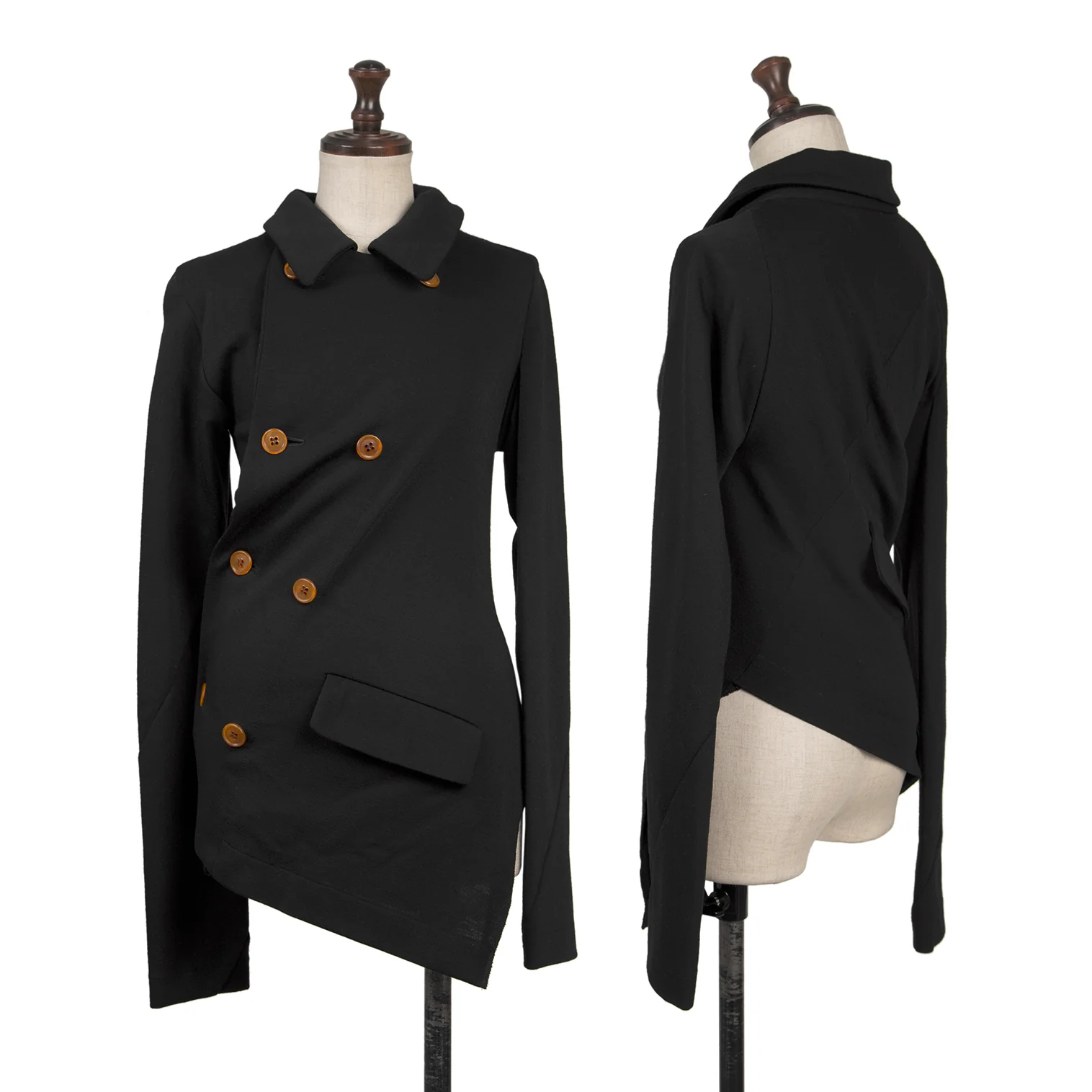 コムデギャルソンCOMME des GARCONS ウール天竺斜行変形