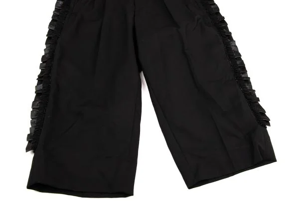 コムデギャルソンCOMME des GARCONS フリルフレーム切替ウール