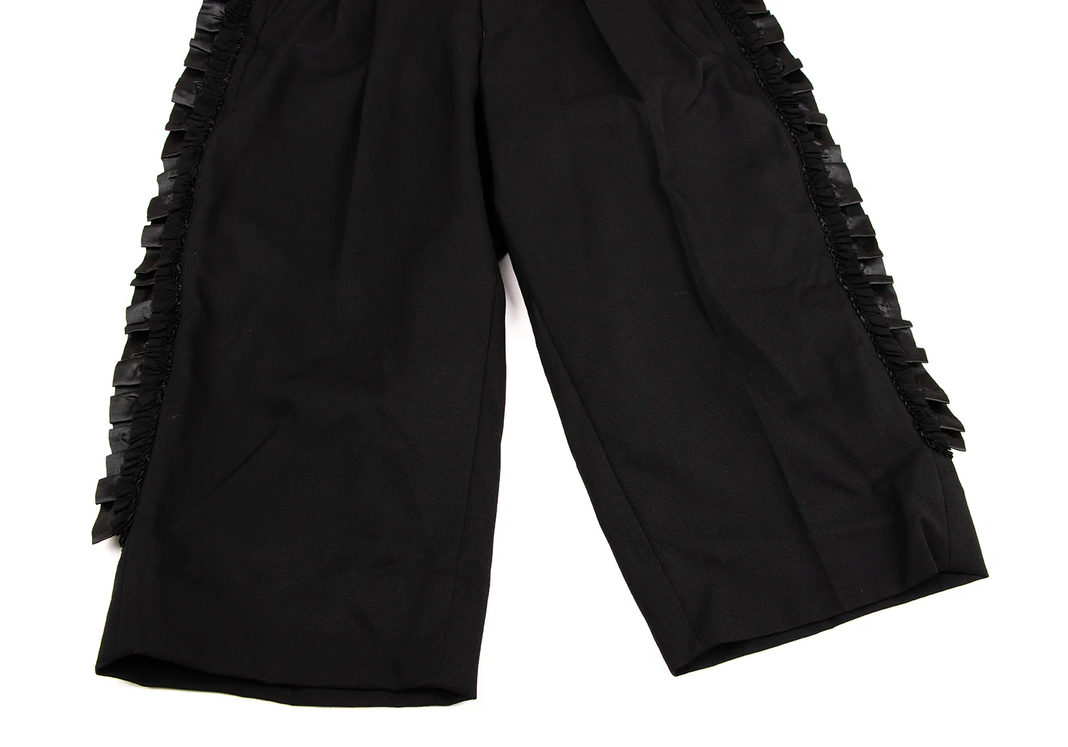 コムデギャルソンCOMME des GARCONS フリルフレーム切替ウール