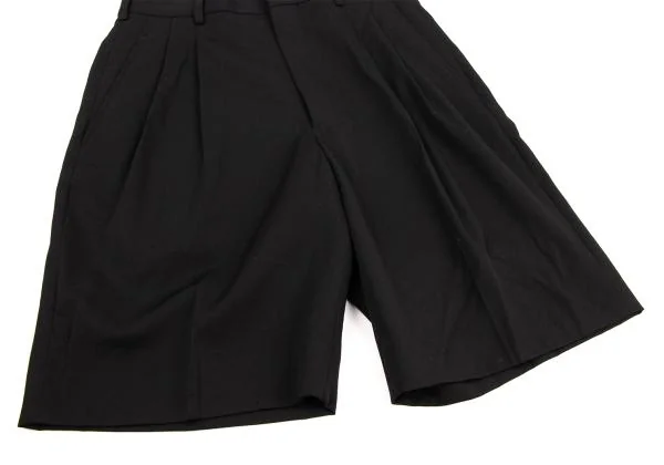 COMME des GARCONS Wool Gabardine Two Tuck Shorts K-150084_007