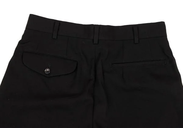 COMME des GARCONS Wool Gabardine Two Tuck Shorts K-150084_010