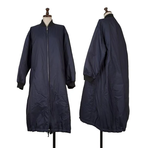 COMME des GARCONS Lining Quilted Padding Flight Coat Navy S K-150086_001