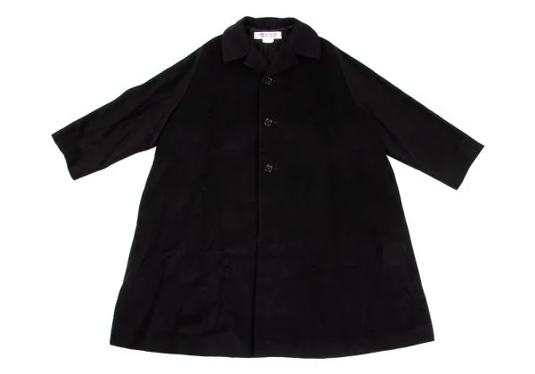 COMME des GARCONS Cashmere Blend Wool Mossa Wide Silhouette Coat K-150087_002