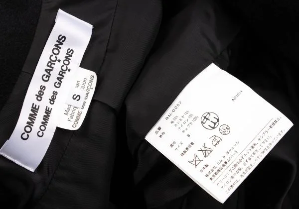 COMME des GARCONS Cashmere Blend Wool Mossa Wide Silhouette Coat K-150087_014