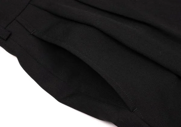 COMME des GARCONS Wool Gaba Two Tuck Hem Half Gathered Pants K-150091_006