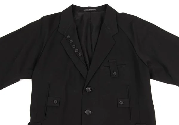 Yohji Yamamoto POUR HOMME Wool Gaba Pocket Design Jacket K-150099_002