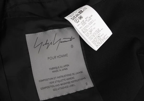 Yohji Yamamoto POUR HOMME Wool Gaba Pocket Design Jacket K-150099_015