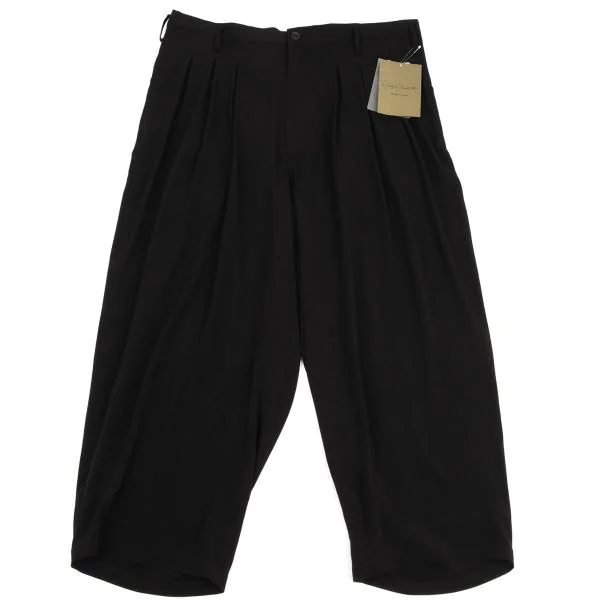 Yohji Yamamoto POUR HOMME Tuck Design Wide Pants Black 2 K-150102_001