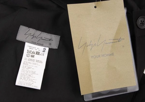Yohji Yamamoto POUR HOMME Tuck Design Wide Pants K-150102_013