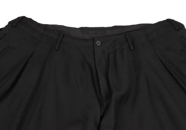Yohji Yamamoto POUR HOMME Wool Gaba Waist Drape Design Pants K-150104_003