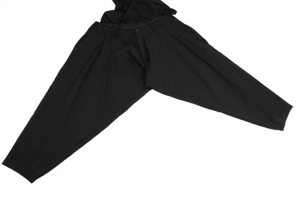 Yohji Yamamoto POUR HOMME Wool Gaba Waist Drape Design Pants K-150104_009
