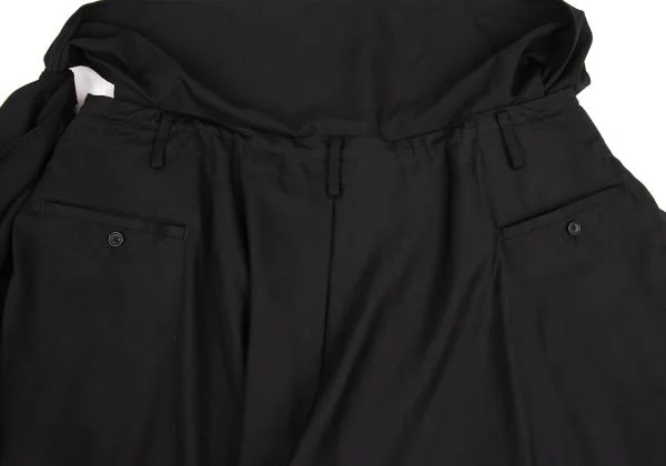 Yohji Yamamoto POUR HOMME Wool Gaba Waist Drape Design Pants K-150104_012