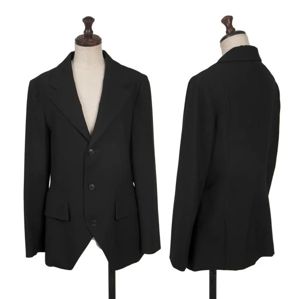 レギュレーション ヨウジヤマモトREGULATION yohji yamamoto トロウール3Bジャケット 黒1 K-150111_001