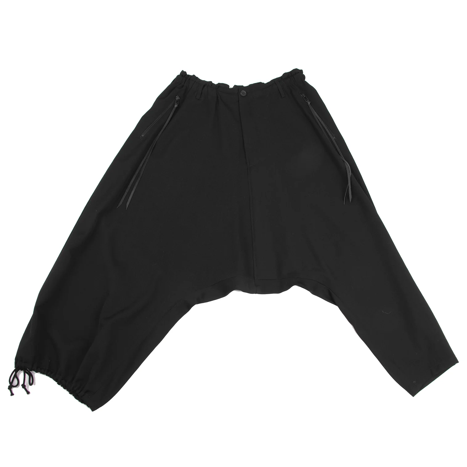 ブランド雑貨総合 ビーヨウジヤマモトB Yohji Yamamoto ウールギャバレザー パンツ