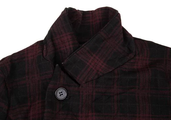 Y's Poly Wrinkle Check Jacket K-150118_006
