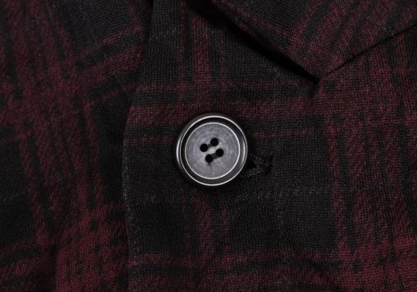 Y's Poly Wrinkle Check Jacket K-150118_007