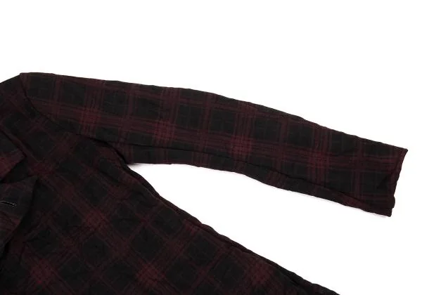 Y's Poly Wrinkle Check Jacket K-150118_008